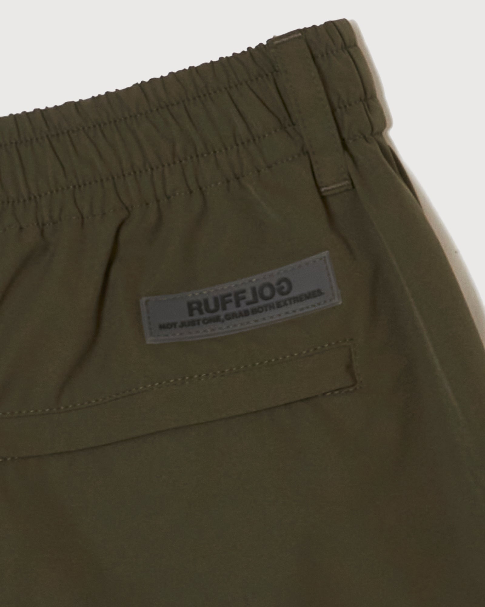 通販 RUFFLOG EASY SHORTS KHAKI メンズウェア