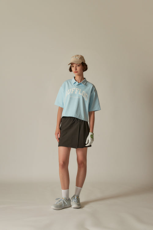 Sisterhood COLLEGE LOGO SHORT POLO BLUE