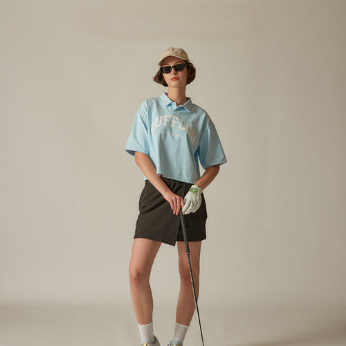 Sisterhood COLLEGE LOGO SHORT POLO BLUE