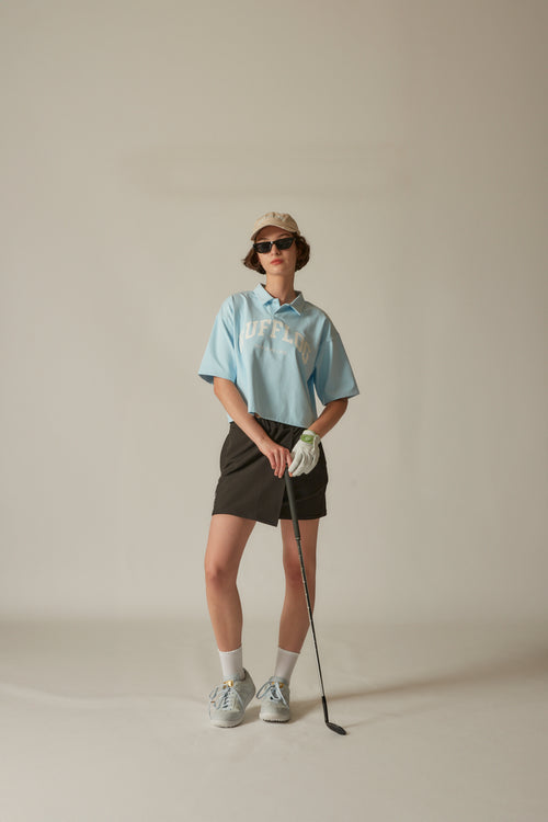 Sisterhood COLLEGE LOGO SHORT POLO BLUE