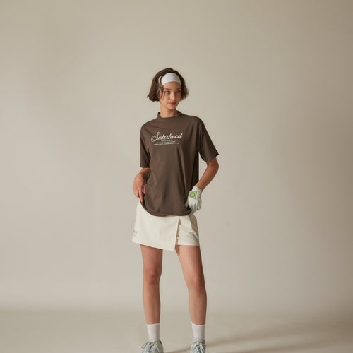 Sisterhood LETTER MOCK TEE CHARCOAL