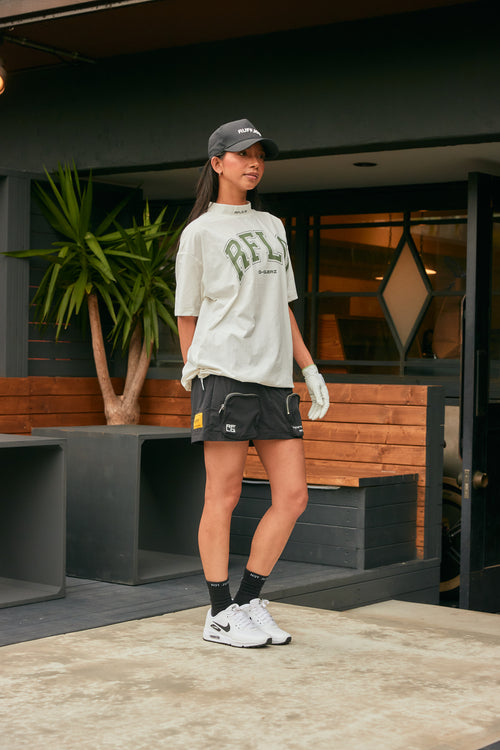 GG COLLEGE LOGO MOCK NECK WHITE