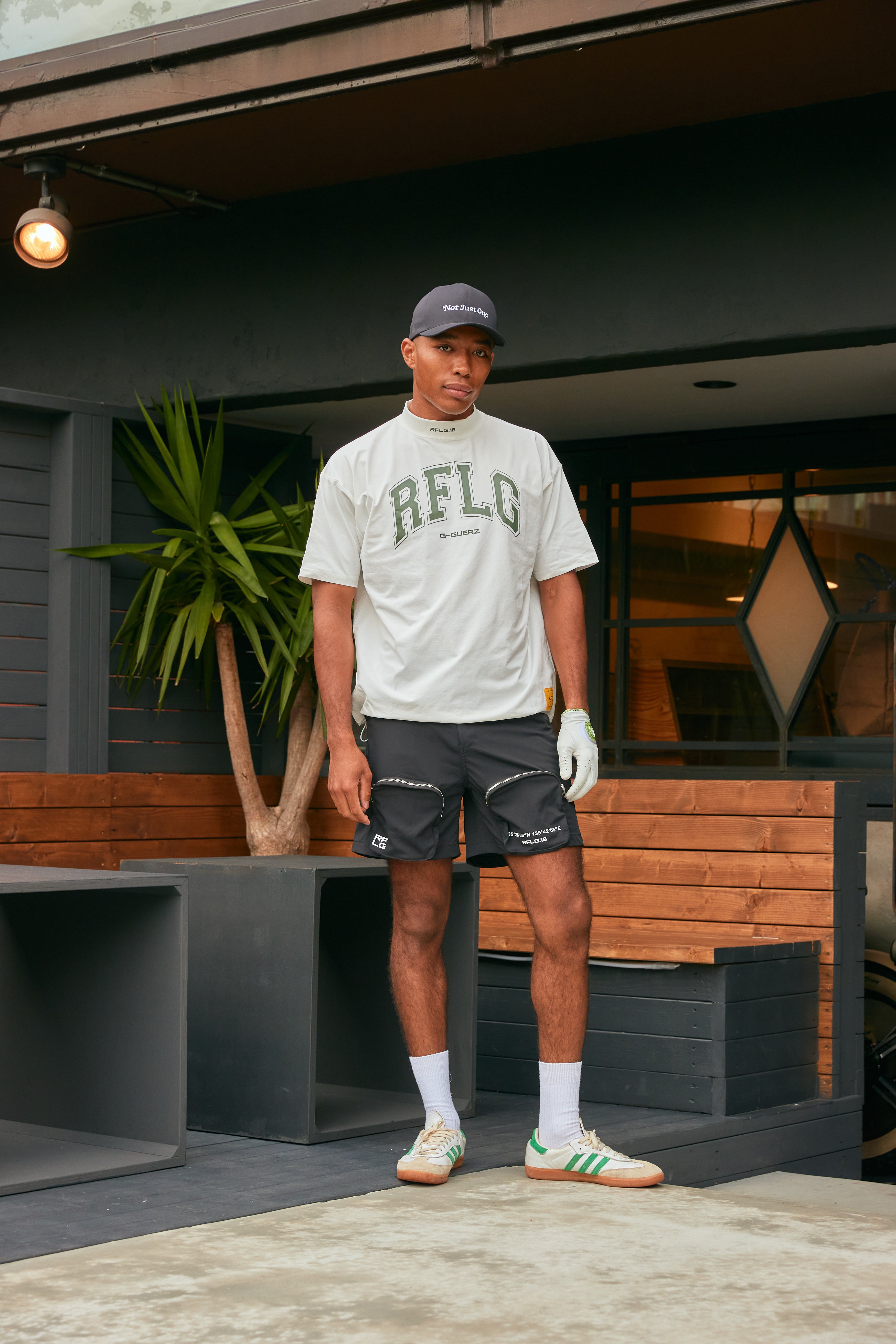 メンズウェア RUFFLOG GG COLLEGE LOGO MOCK NECK GG COLLEGE LOGO MOCK NECK WHITE – RUFFLOG
