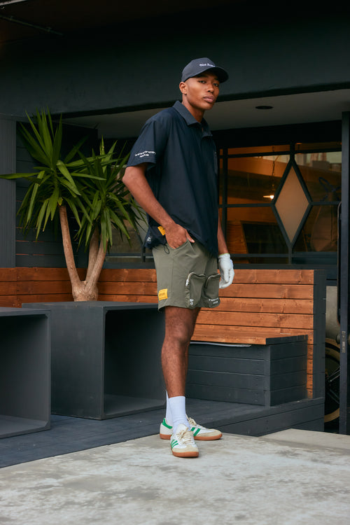 GG FRONT POCKET POLO BLACK