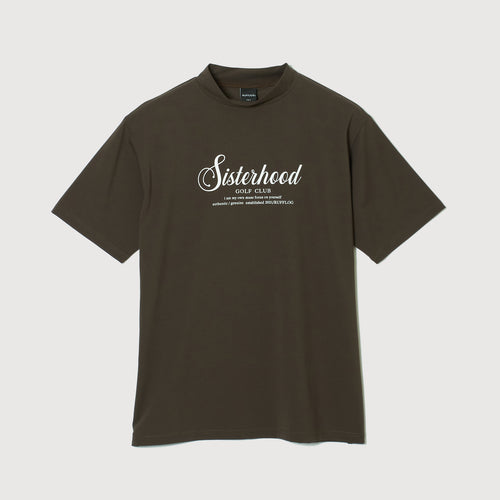 Sisterhood LETTER MOCK TEE CHARCOAL