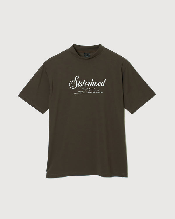 Sisterhood LETTER MOCK TEE CHARCOAL