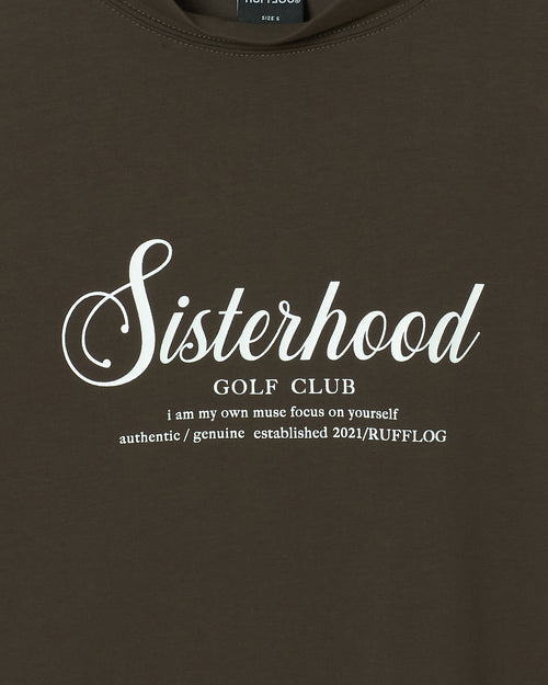 Sisterhood LETTER MOCK TEE CHARCOAL