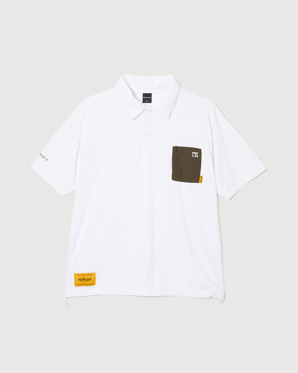 GG FRONT POCKET POLO WHITE