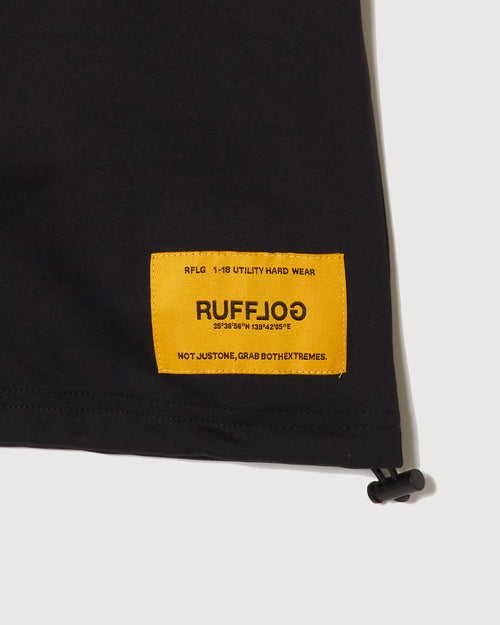 GG BACK POCKET MOCK NECK BLACK