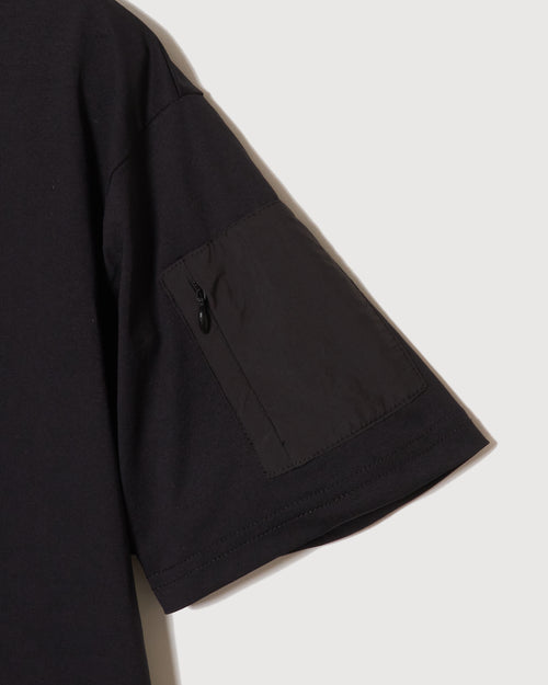 GG BACK POCKET MOCK NECK BLACK