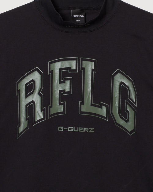 GG COLLEGE LOGO MOCK NECK BLACK