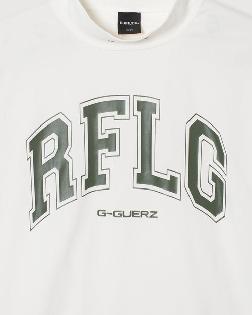 GG COLLEGE LOGO MOCK NECK WHITE