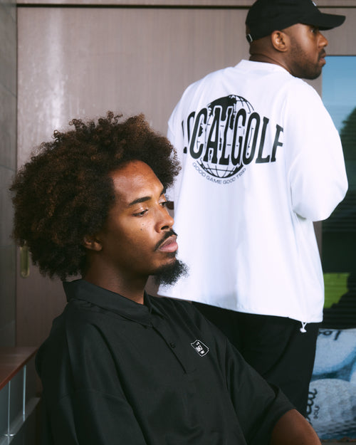 Worldwide S/S MOCK NECK WHITE