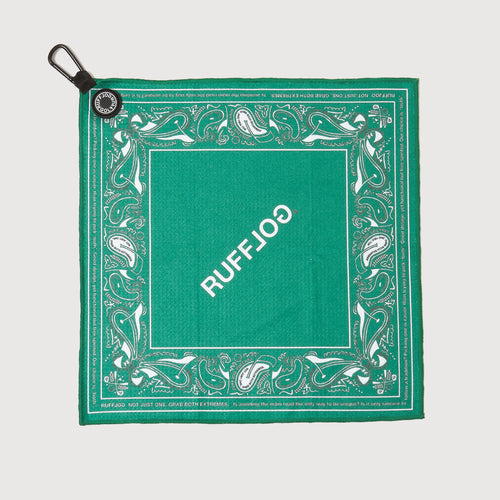 PAISLEY GOLF TOWEL GREEN