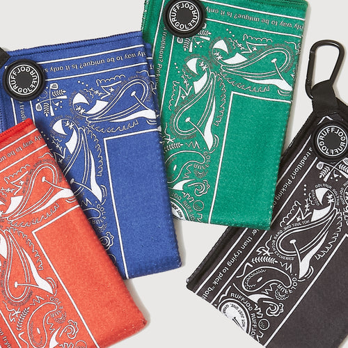 PAISLEY GOLF TOWEL BLACK