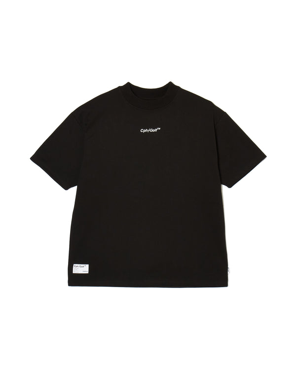 #THUNDER MOCK NECK TEE BLACK