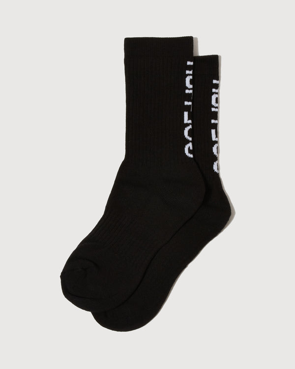 RUFFLOG LOGO 2P SOCKS BLACK/GREEN