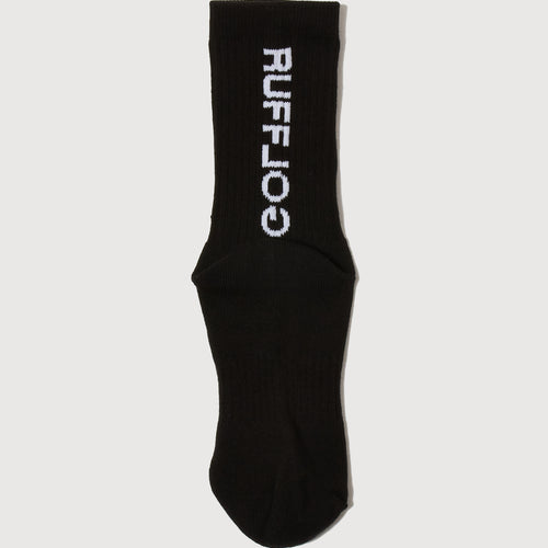 RUFFLOG LOGO 2P SOCKS BLACK/GREEN