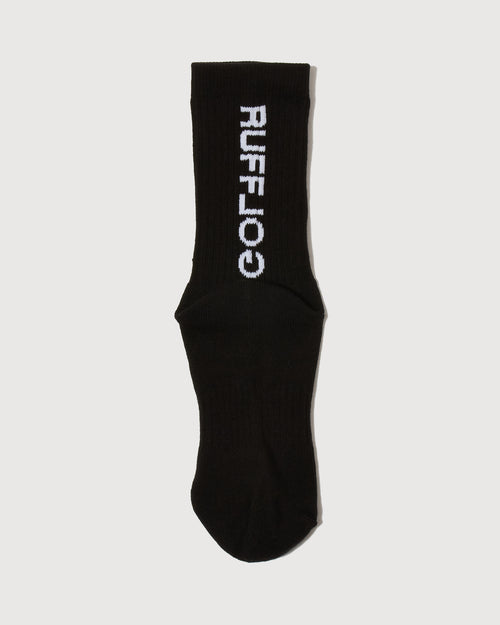 RUFFLOG LOGO 2P SOCKS BLACK/GREEN