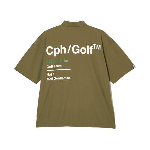 AS2OV×Cph/Golf™ #OVERSIZED S/S POLO KHAKI