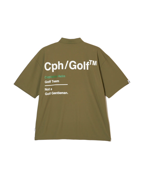 AS2OV×Cph/Golf™ #OVERSIZED S/S POLO KHAKI