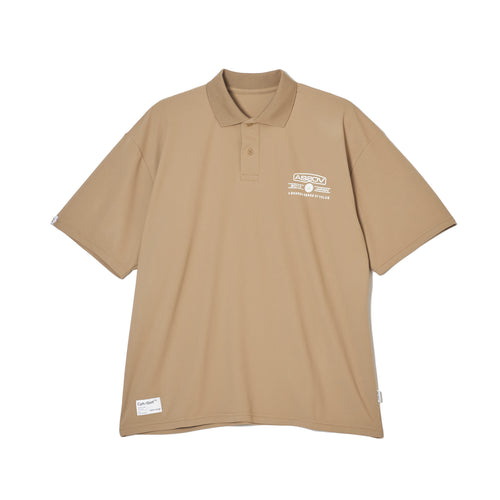 [WOMEN'S] AS2OV×Cph/Golf™ #OVERSIZED S/S POLO COYOTE