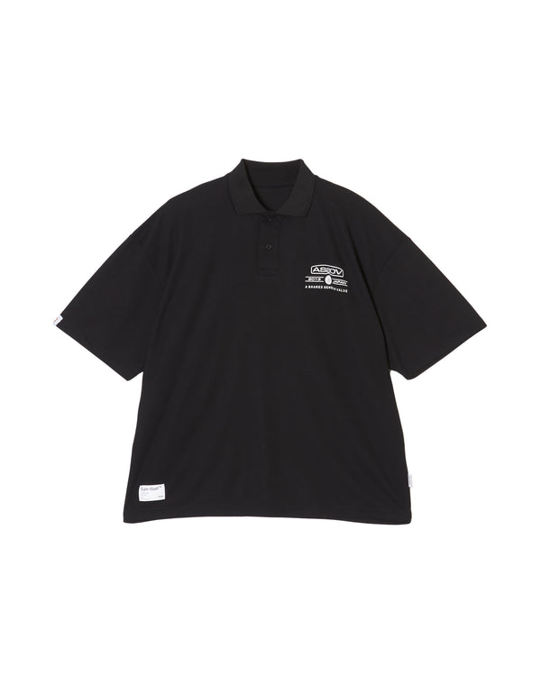 AS2OV×Cph/Golf™ #OVERSIZED S/S POLO BLACK