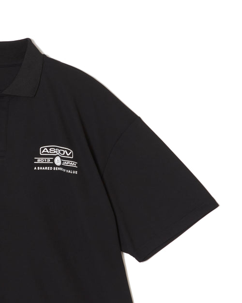 AS2OV×Cph/Golf™ #OVERSIZED S/S POLO BLACK