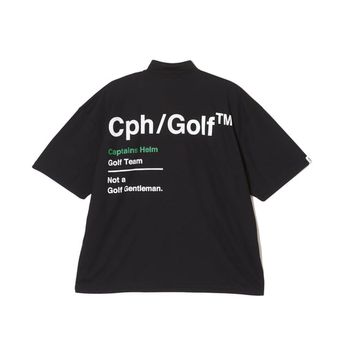 AS2OV×Cph/Golf™ #OVERSIZED S/S POLO BLACK