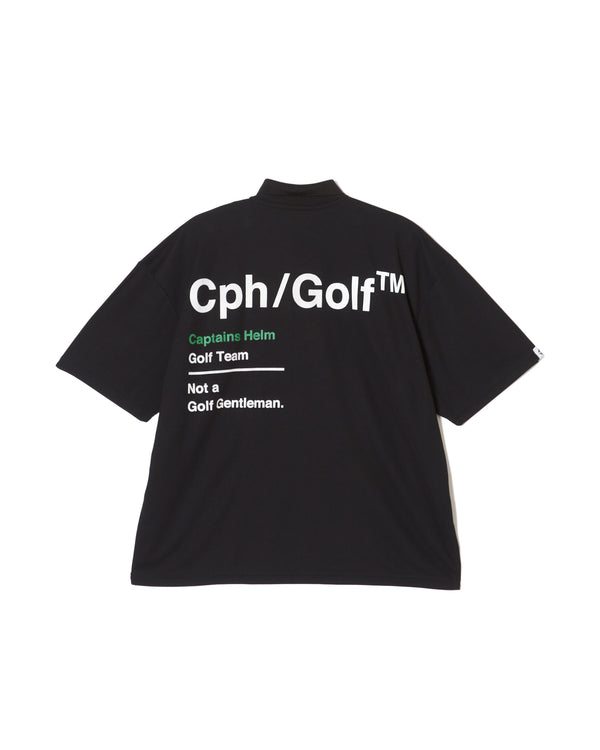 AS2OV×Cph/Golf™ #OVERSIZED S/S POLO BLACK