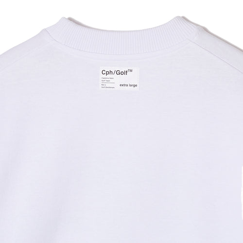 AS2OV×Cph/Golf™ #OVERSIZED MOCK NECK TEE WHITE