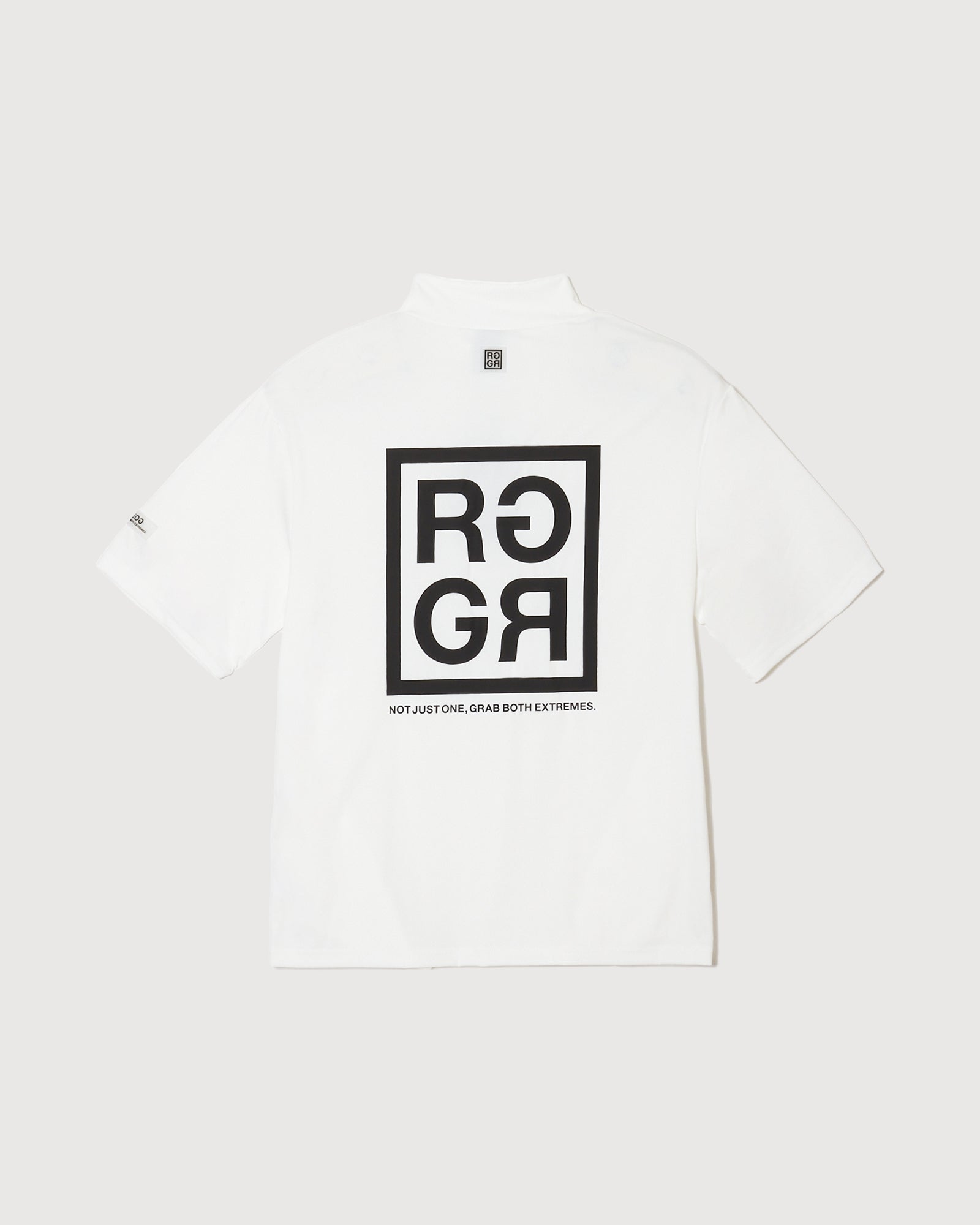 24S SQUARE RG LOGO MOCK NECK WHITE – RUFFLOG