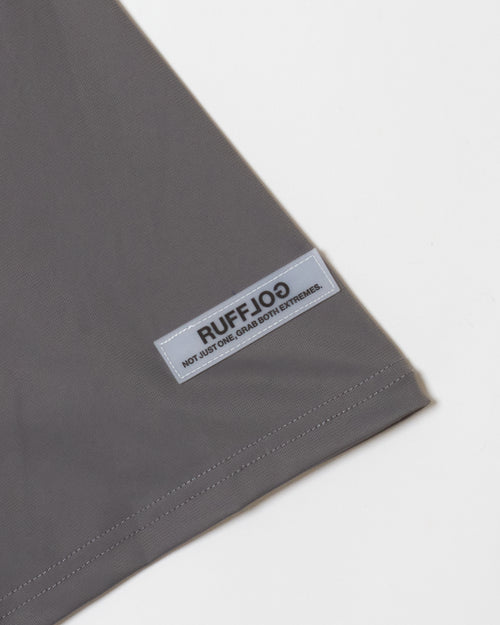 24S SQUARE RG LOGO MOCK NECK GRAY