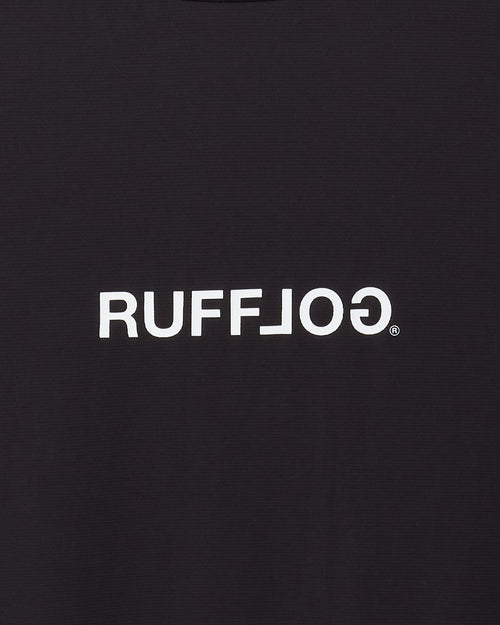 24S SQUARE RG LOGO MOCK NECK BLACK