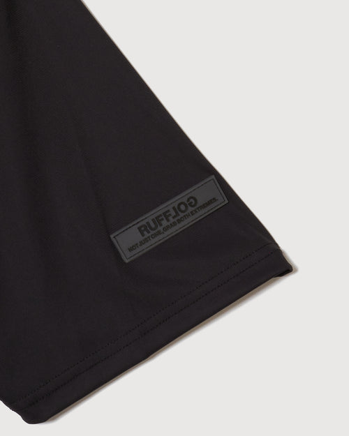 24S SQUARE RG LOGO MOCK NECK BLACK