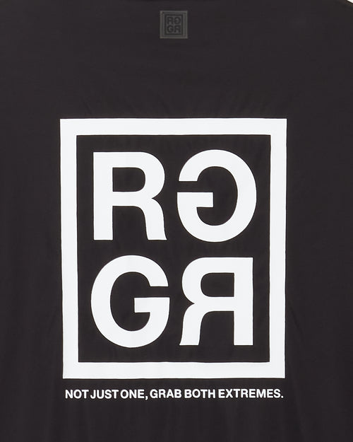24S SQUARE RG LOGO MOCK NECK BLACK