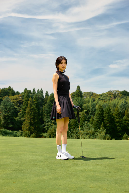 TNRCN 24S Waist Logo Skirt BLACK