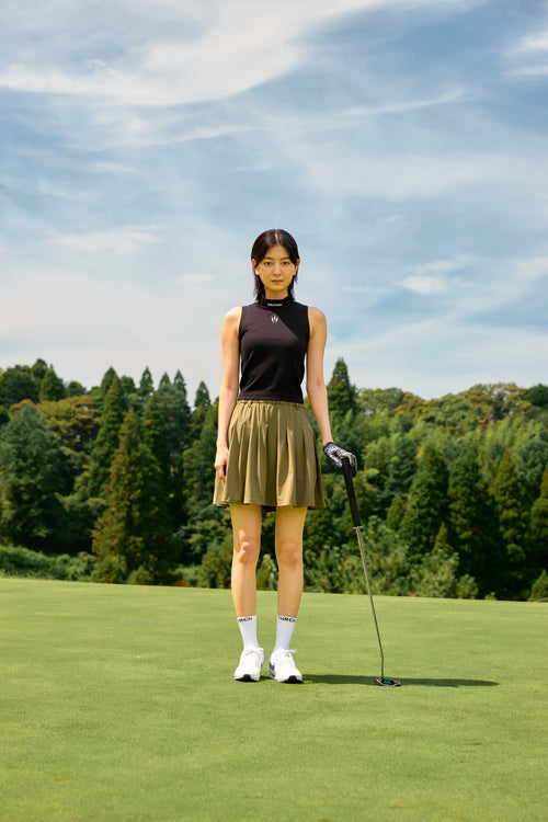 TNRCN 24S Waist Logo Skirt KHAKI