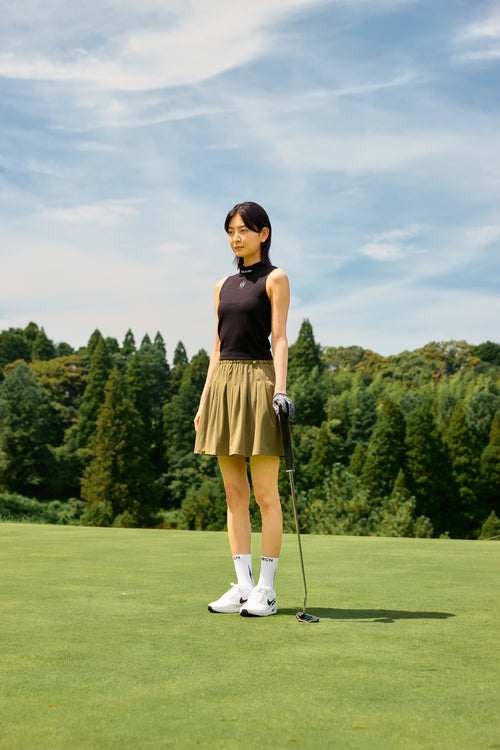 TNRCN 24S Waist Logo Skirt KHAKI