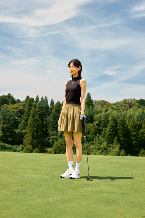 TNRCN 24S Waist Logo Skirt KHAKI