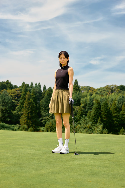 TNRCN 24S Waist Logo Skirt KHAKI