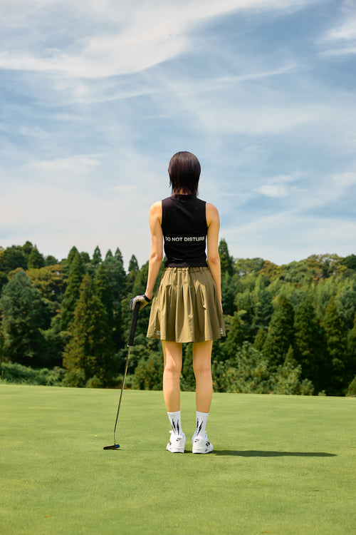 TNRCN 24S Waist Logo Skirt KHAKI
