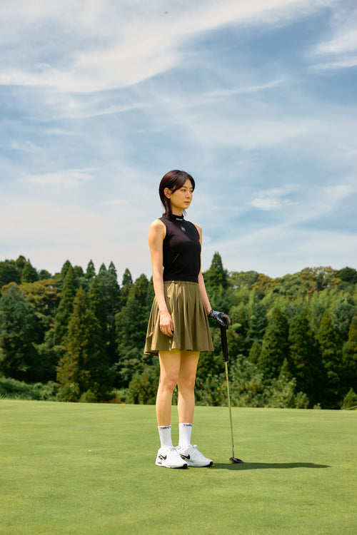 TNRCN 24S Waist Logo Skirt KHAKI