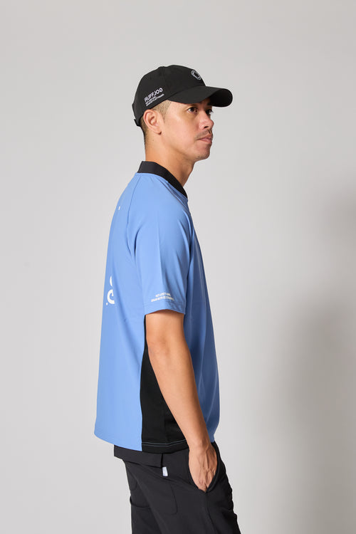 TC HENRY NECK BLUE