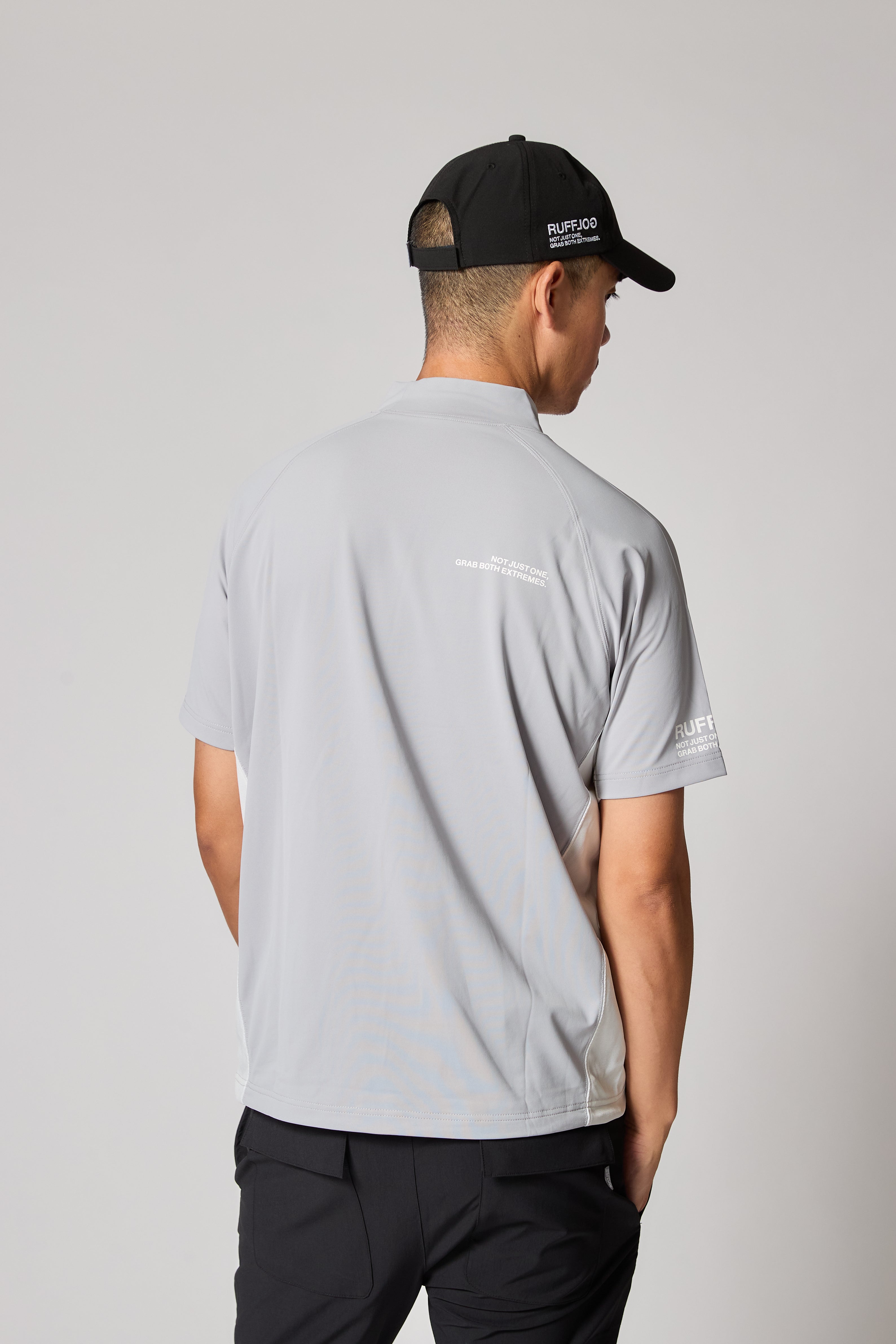 RUFFLOG TC S/S MOCK NECK グレー　サイズL TC S/S MOCK NECK GRAY – RUFFLOG