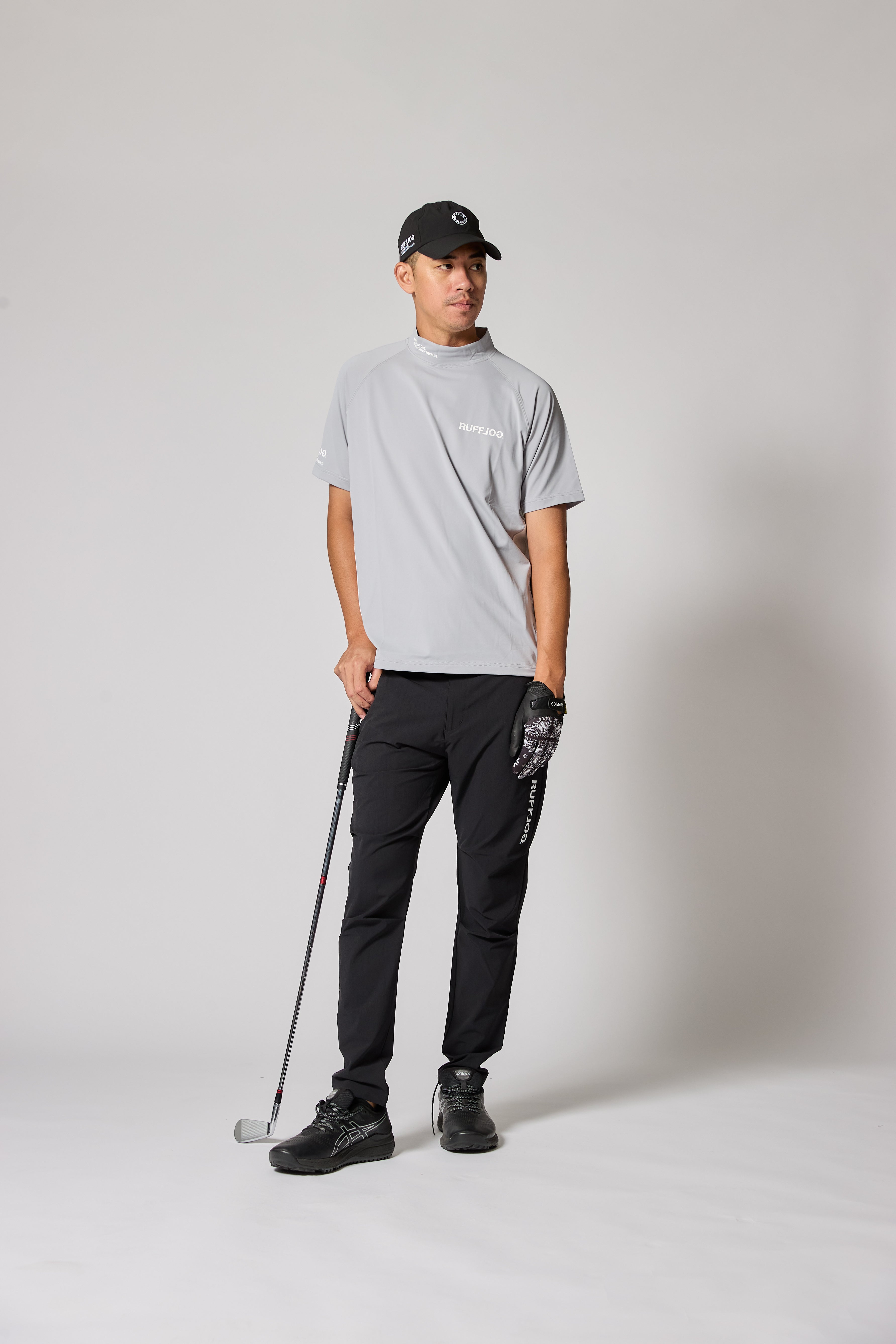 TC S/S MOCK NECK GRAY – RUFFLOG