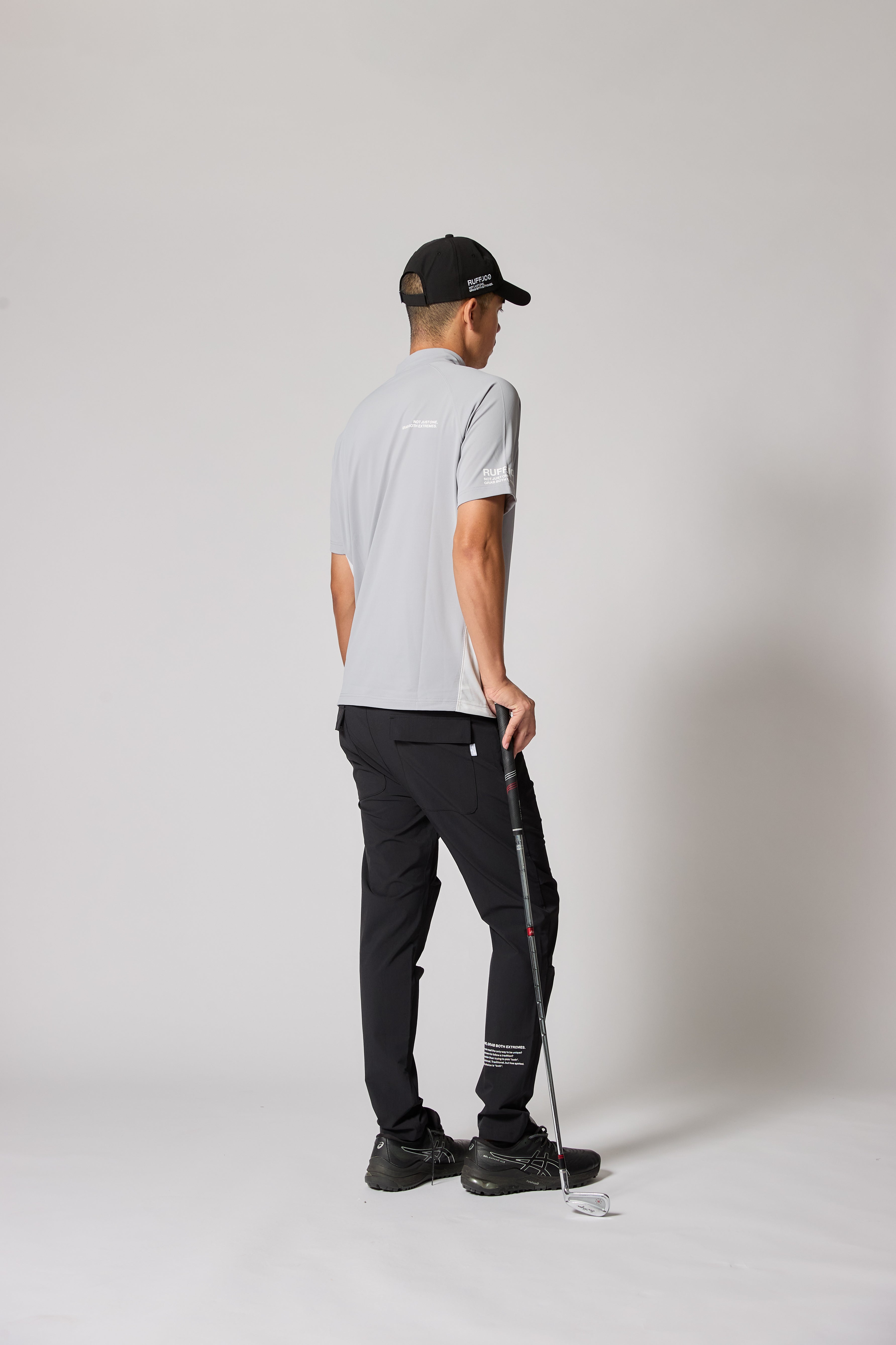 TC S/S MOCK NECK GRAY – RUFFLOG