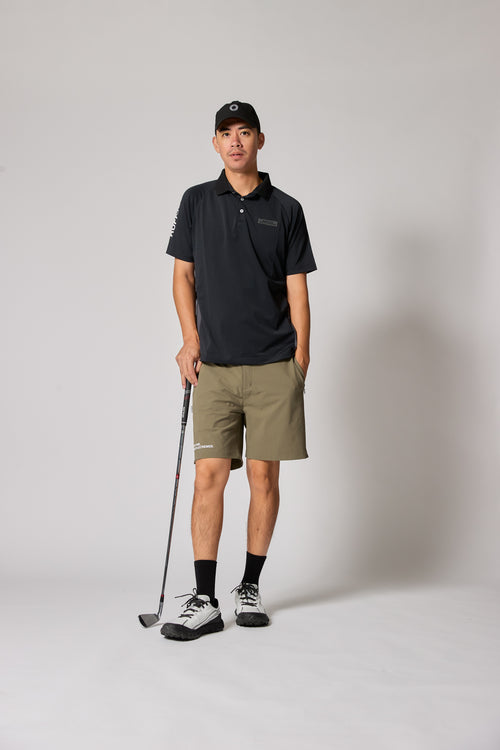 TC S/S POLO BLACK