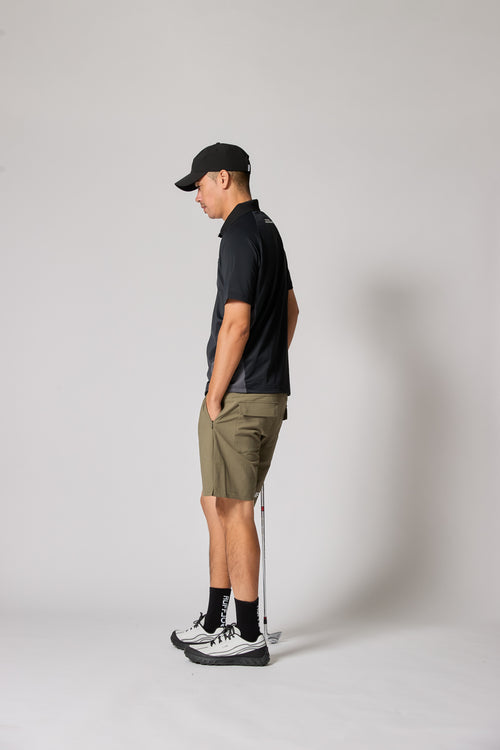 TC S/S POLO BLACK