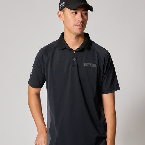 TC S/S POLO BLACK